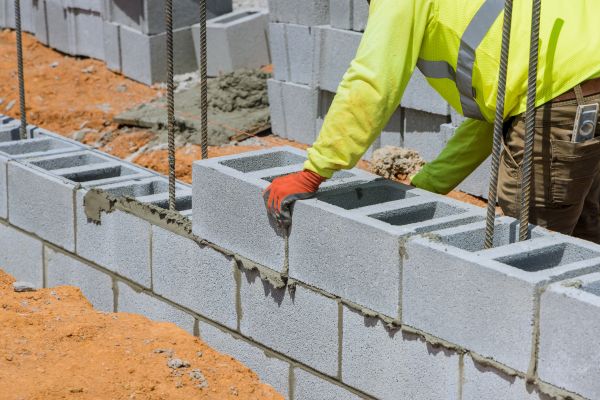 Concrete Blocks Installation in Fishers
