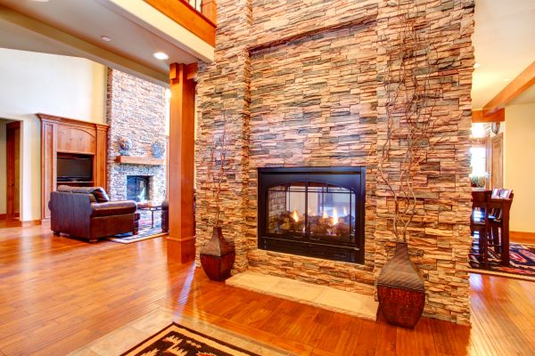 Stone Hearth Installation in Fishers