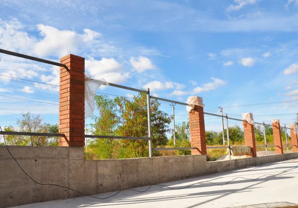 Brick Pillar Installation in Fishers